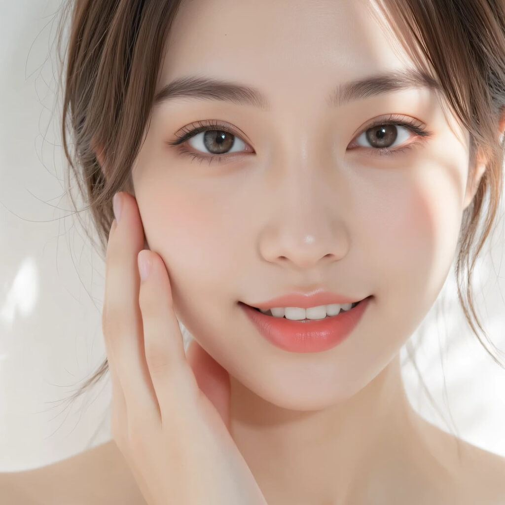 安く眉間のボトックスをした女性のイメージ